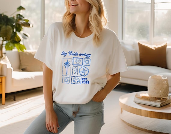 Beach Bride Tee, Coastal Wedding Party Tees, Custom Beach Wedding tees, Tropical Bride Tee, Coastal Wedding Weekend, Bride & Babes Shirts