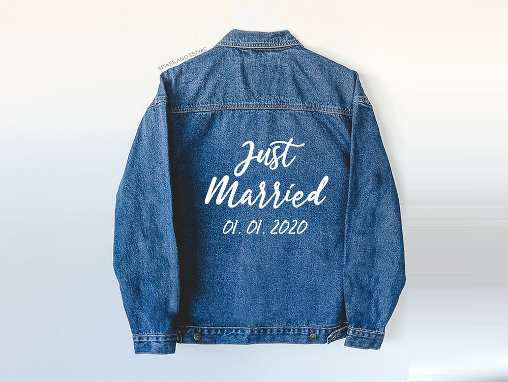 just married jean jacket