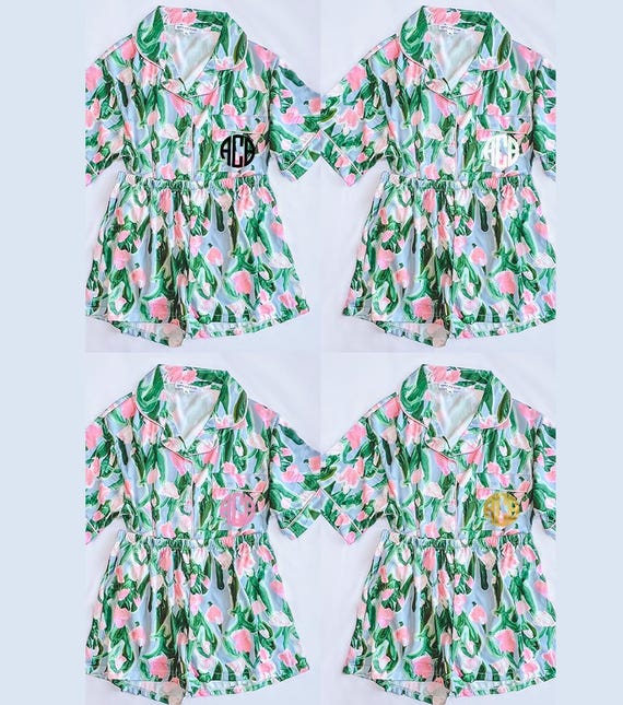 pastel pajamas, flower pattern pajamas, flower pajamas, flower print pajamas, floral pajamas, tulip pajamas, tulip print pajamas, pastel set
