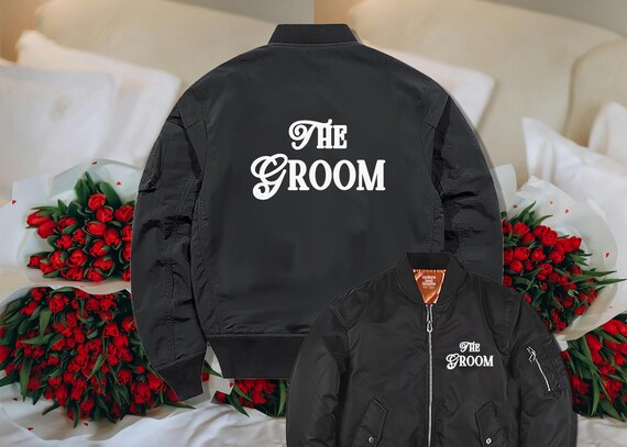 hubby bomber jacket, groom wedding gift, groomsmen jacket, wedding shower gift, custom wedding jacket, men's bomber jacket, custom coat