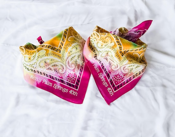 Customizable Tie Dye Bandana, Bridal Party Gift, Rainbow Wedding Bandana, Personalized Wedding Favors, Custom Name Tie Dye Bandana, Scarf