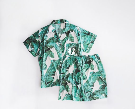 groom pajamas, men's matching pajamas, men's pajama sets, men's tropical pajamas, satin pajama shorts, groomsmen pajamas, bridesman, pajamas