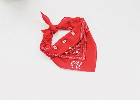 Pañuelo personalizado, pañuelo rojo, pañuelo personalizado