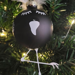 Skeleton Flamingo Ornament