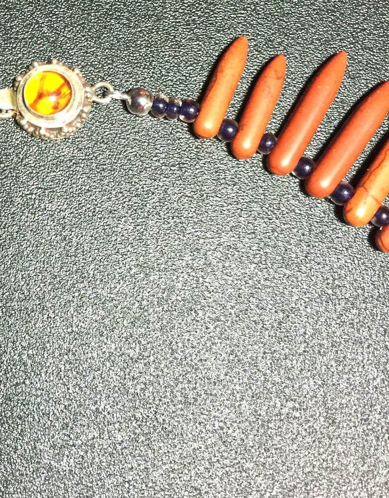 16 Paprika Turquoise POCHAHANTAS Blades necklace Disney Collection