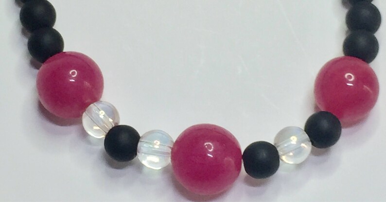 Protection Ruby passion Angel Aura Black Agate Bracelet for Grounding