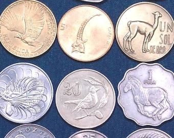 20 Large Animal Coins - Most Sized Like Kennedy Half Dollars