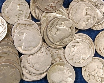 200 Dateless Buffalo Nickels - For Making Jewelry