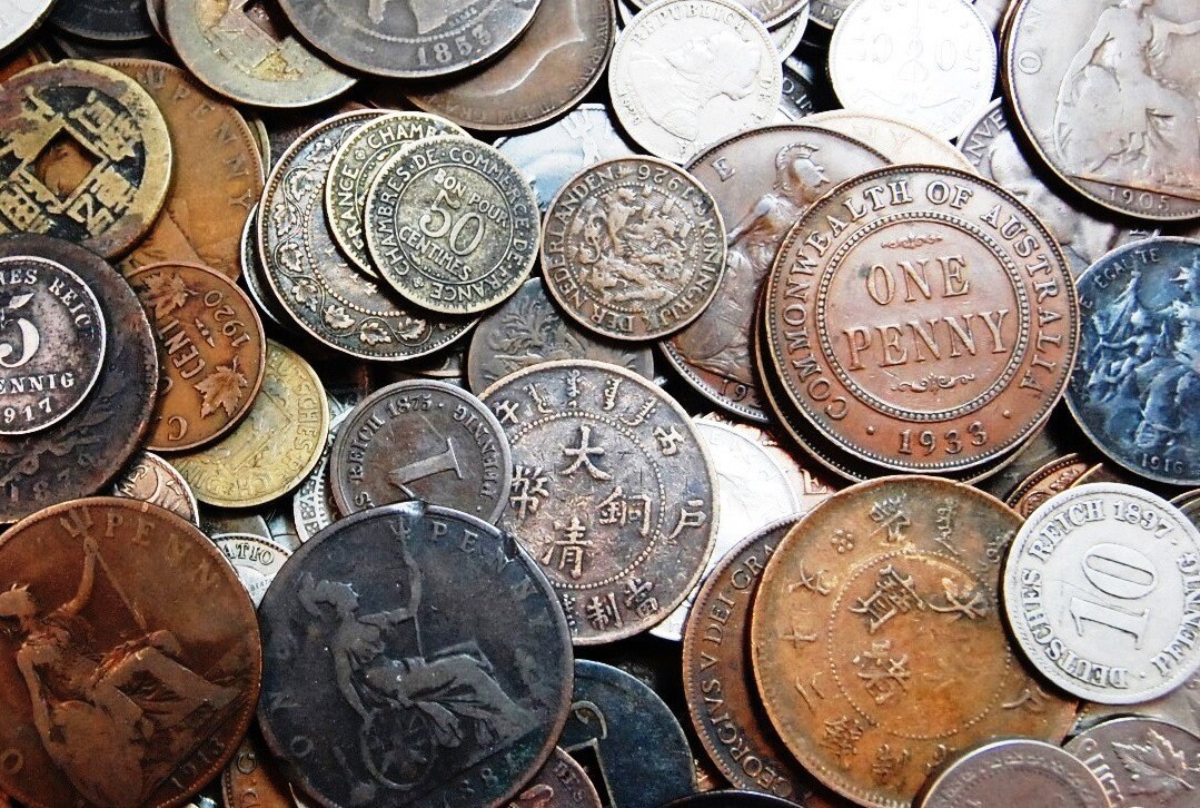 100 Old Foreign Coins Over 1 Lb. All 70 Years Old Each Etsy