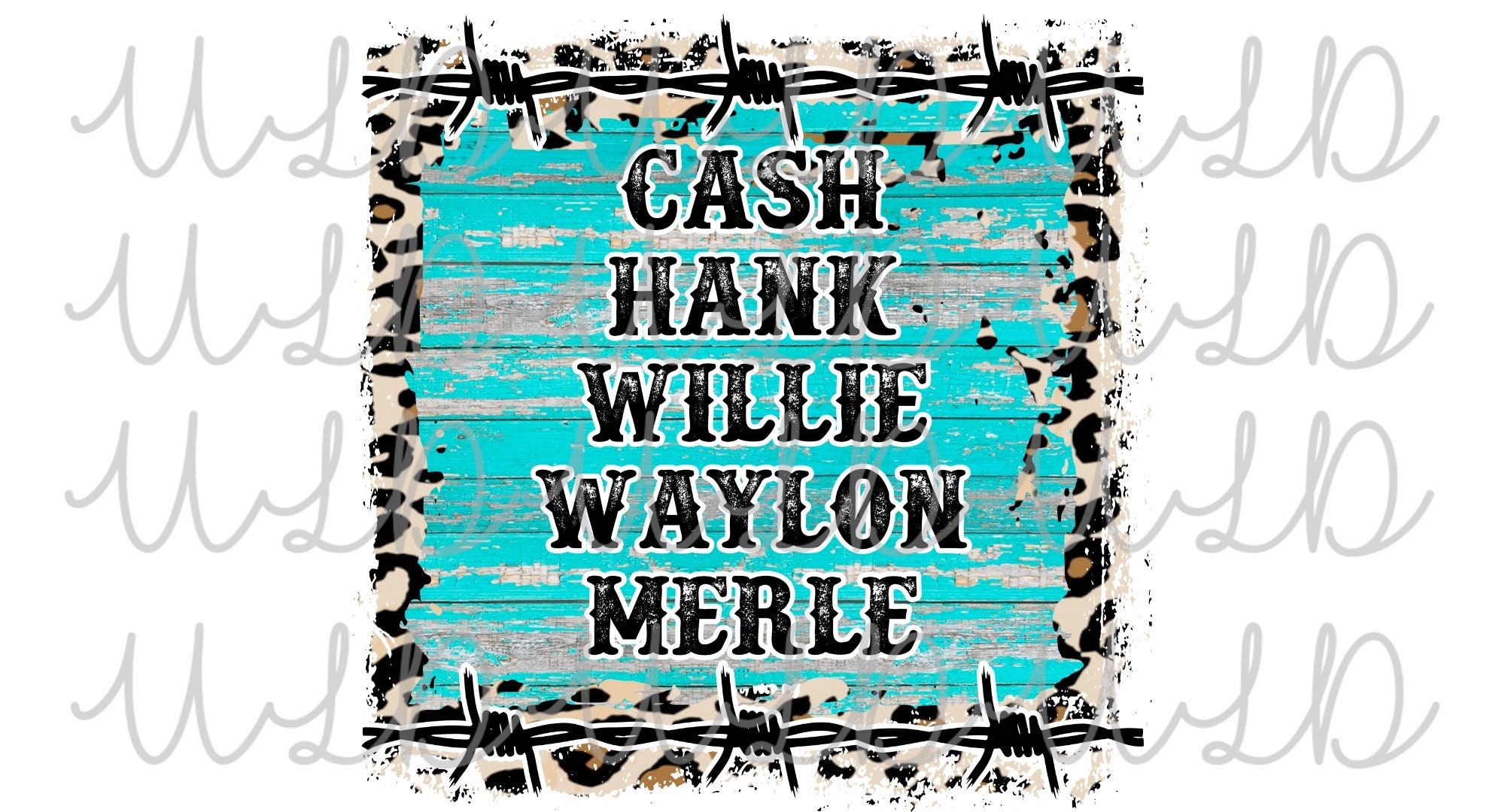 Cash Hank Willie Waylon Merle PNG Digital Design for Screens or ...