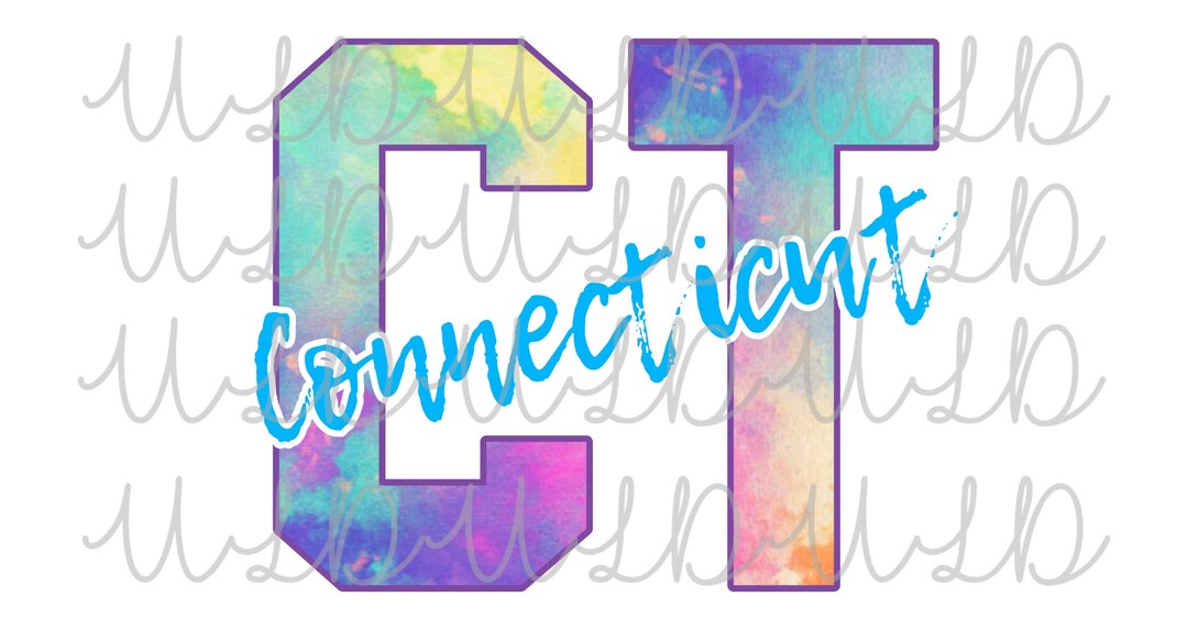 CT Connecticut PNG Sublimation, Water Slide Design *instant Download ...