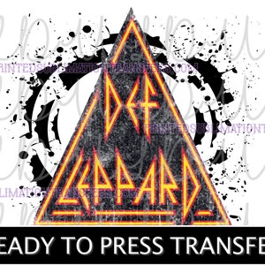 Def Leppard Sublimation Design *READY to PRESS* Print Transfer, classic rock