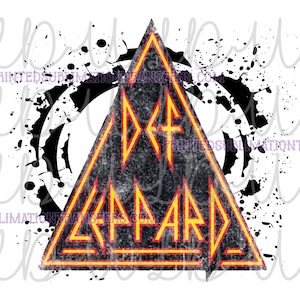 Def Leppard PNG Digital Design *Téléchargement instantané* Transfert par sublimation, toboggan aquatique