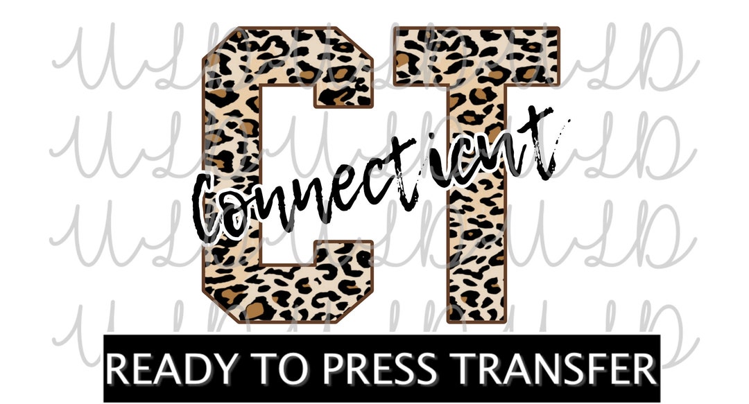 CT Connecticut Sublimation Design *READY to PRESS* Print Transfer ...