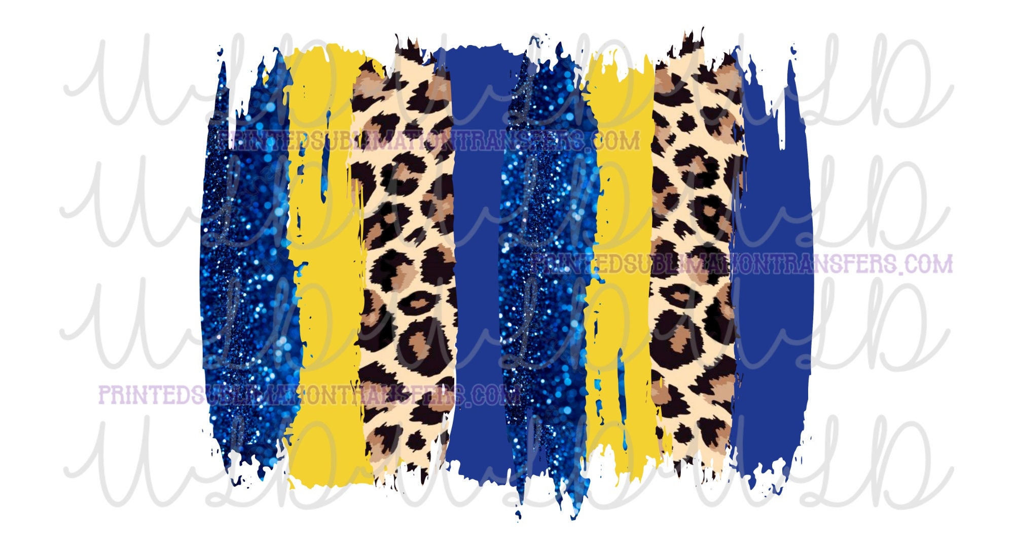 Cheetah Print Glitter Vinyl (18″ x 54″) – Blue – My Handmade Space
