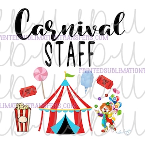 Carnival Staff PNG Digital Design for Sublimation, Water Slide, and Screens *Instant Download* Transfer