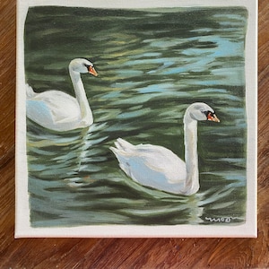 French swan pair