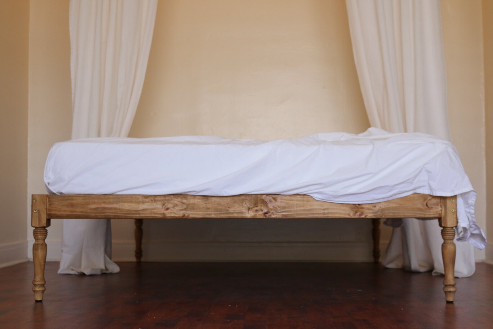 Platform Bed Bed Frame Bohemian Wood Rustic Boutique Etsy