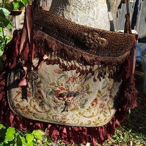 Vintage Embellished Needlepoint Shoulder Bag - Etsy