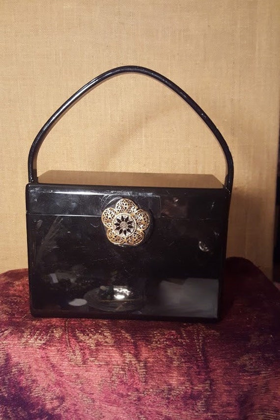 Vintage 1950's Wilardyblack lucite Handbag