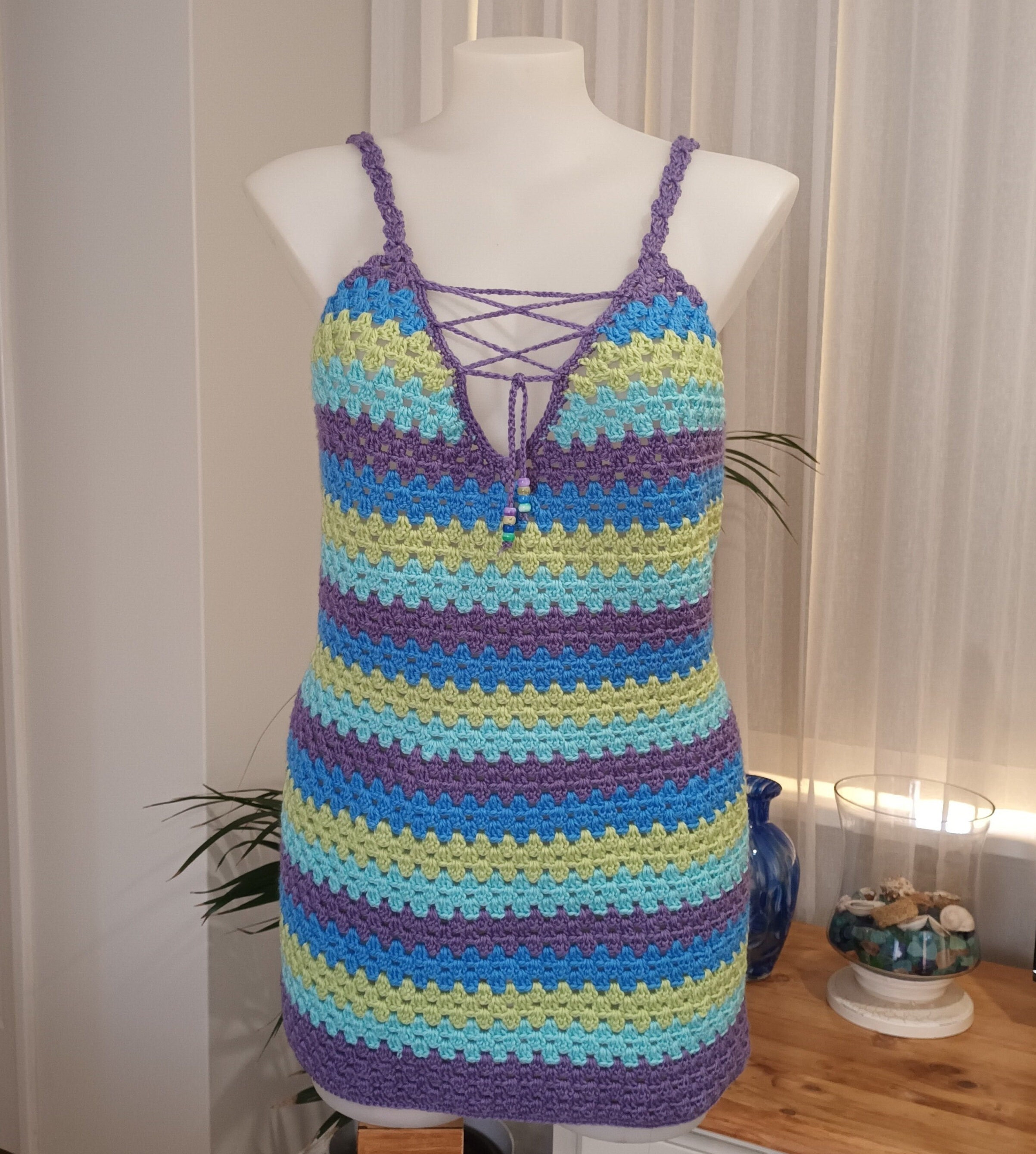 designer dress fabric by the yard Boho Floral Lace for Wholesale Tag_hot_Best Seller Taille:2X unless otherwise stated or Greylin blue/cream stripped sleeveless
