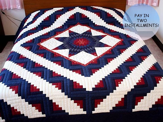 Quilted Patchwork Custom Made Heirloom King Size Bed Quilt Etsy
