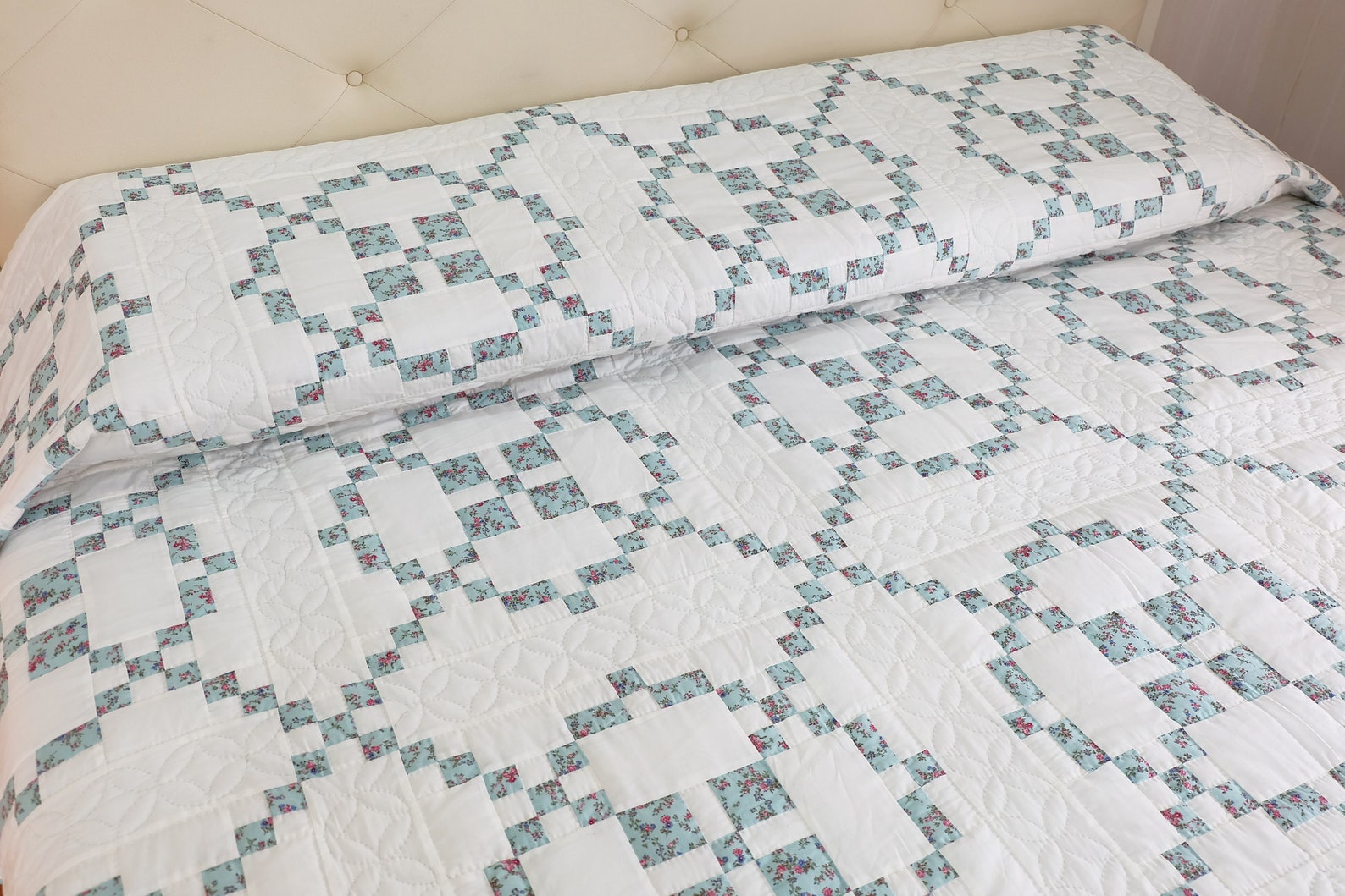 Burgoyne Surrounded Quilt Block Inspired by an Antique Quilt Etsy