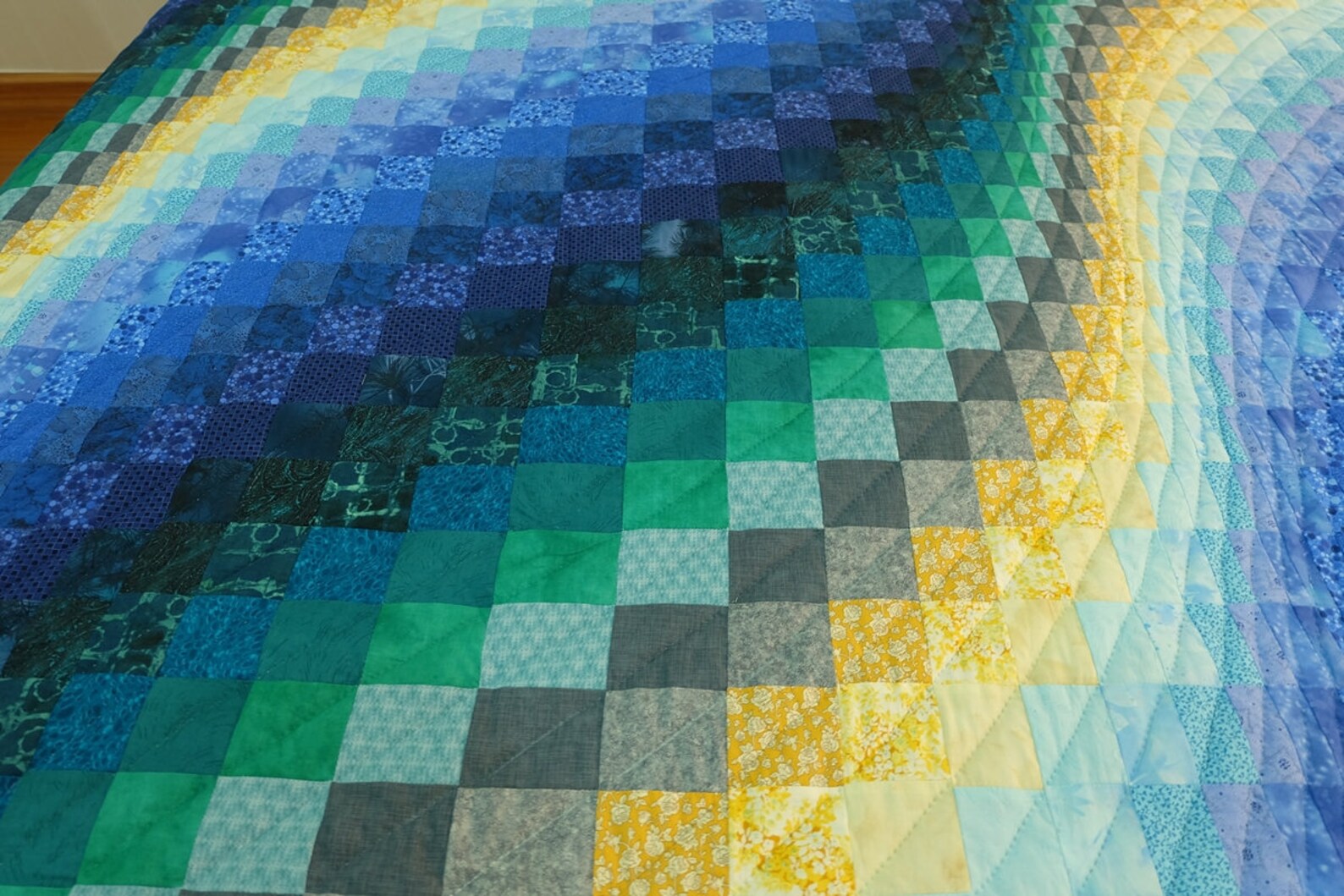 Ocean Wave 3 Dimensional Quilt Quilting Bargello Quilts | Etsy