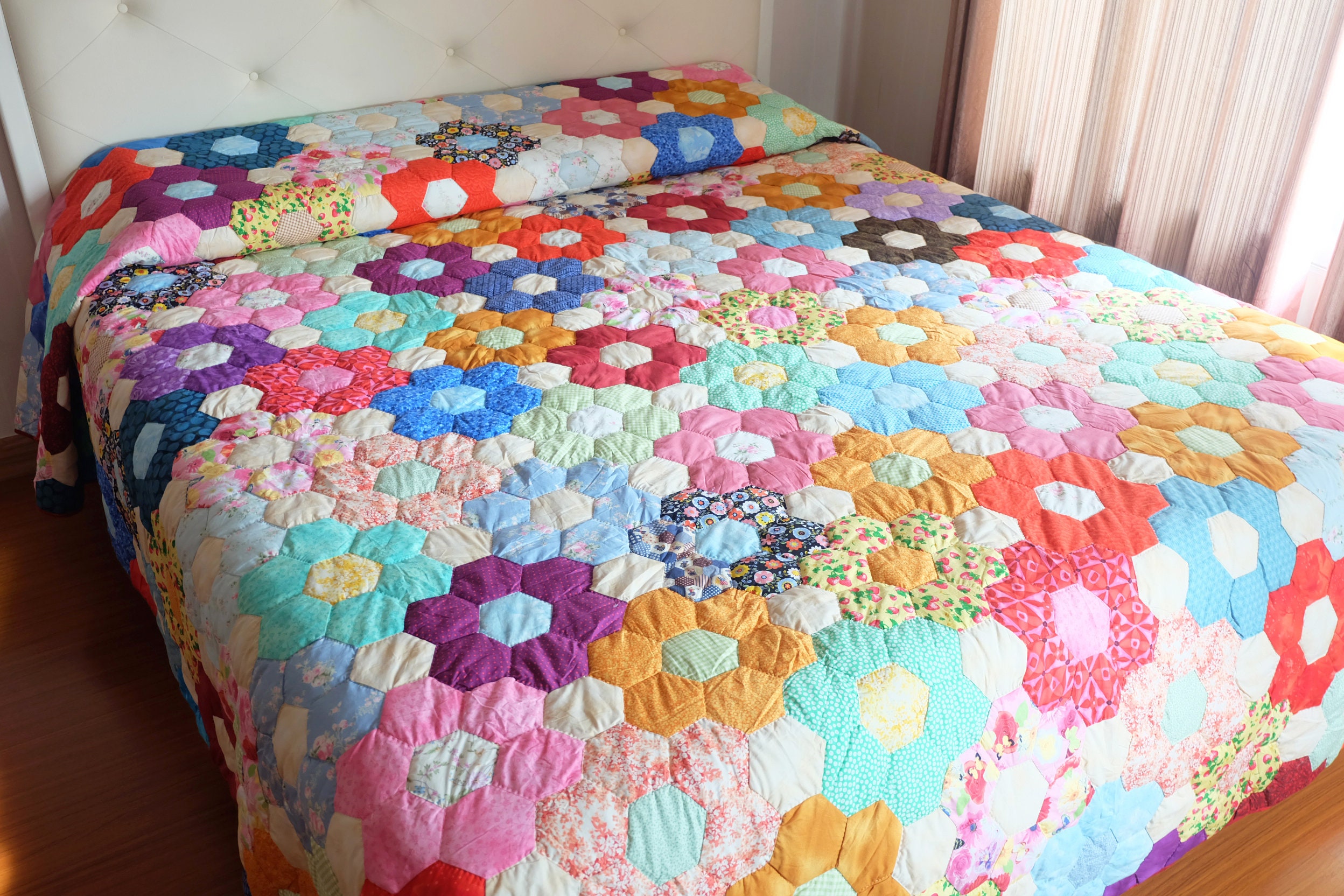 grandmother flower garden quilt template