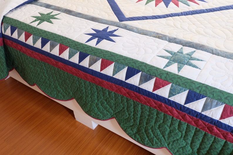 Mariner's Compass Star Quilt Mariners Compass Handmade Etsy
