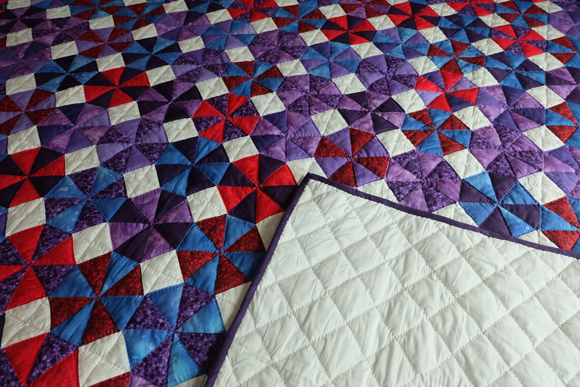 Kaleidoscope Quilt Amish Quilts for Sale Amish Quilt King Etsy