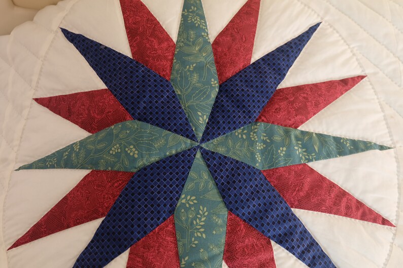 Mariner's Compass Star Quilt Mariners Compass Handmade Etsy