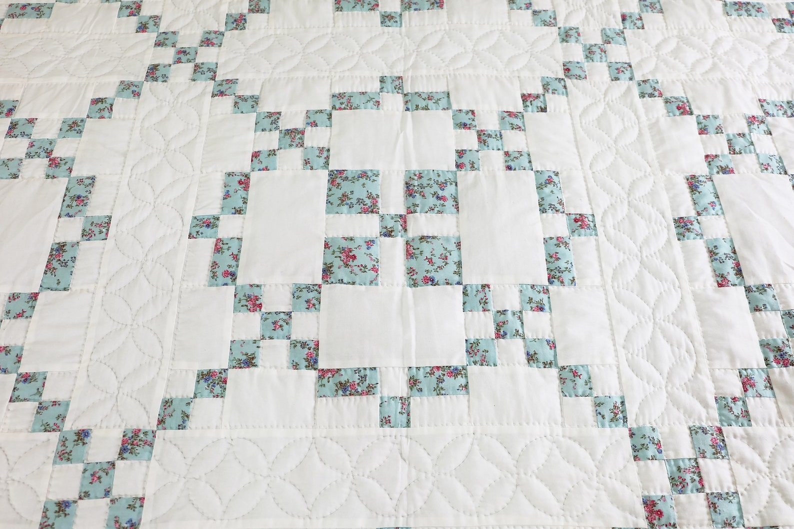 Burgoyne Surrounded Quilt Block Inspired by an Antique Quilt Etsy