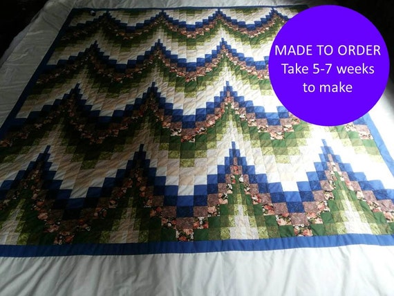 Bargello Amish Style Quilts Patchwork Bed Quilts Tops Made Etsy