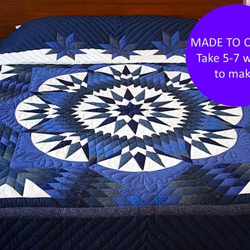 Thai Quilted Bedspreads Custom Handmade Quilt Mariner's Etsy
