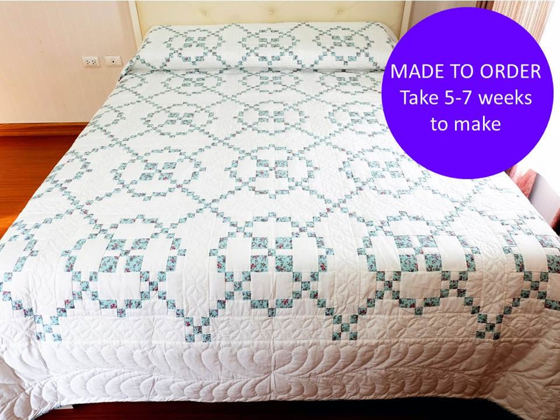 Burgoyne Surrounded Quilt Block Inspired by an Antique Quilt Etsy