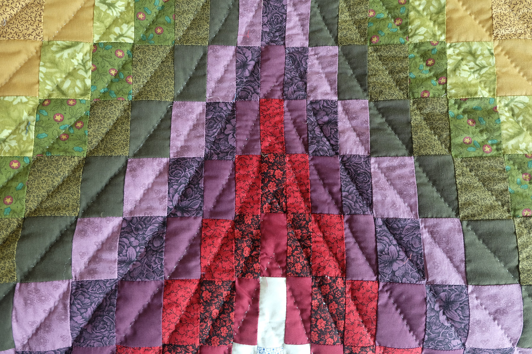 King Size Bargello Quilt for Sale Amish Style Quilts Multi Etsy