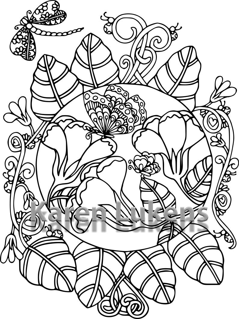 980 Coloring Pages Butterfly Garden Download Free Images