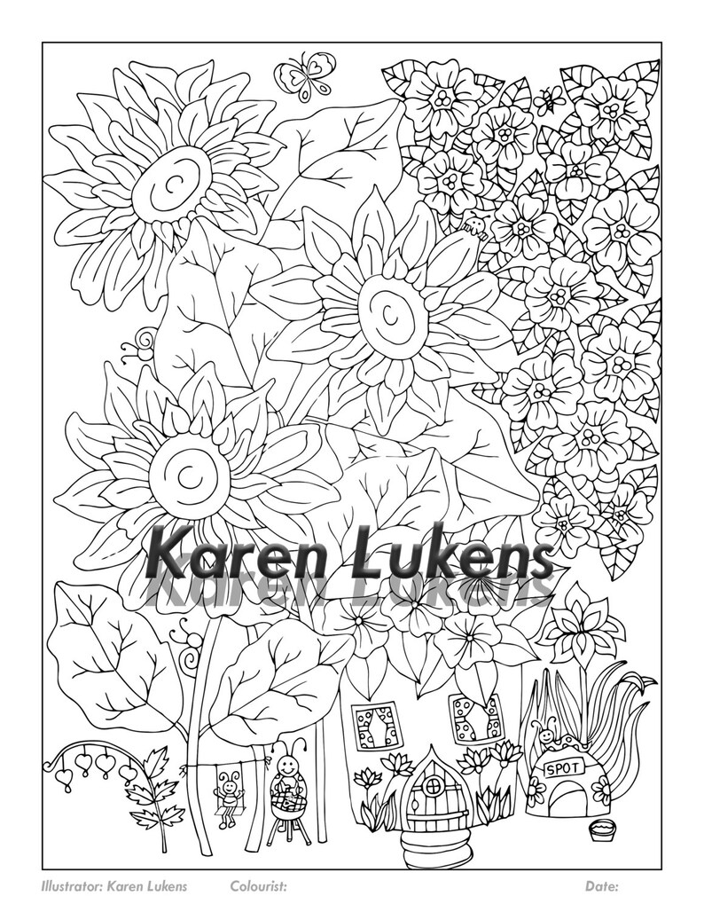 Download Ladybug House 3 1 Adult Coloring Book Page Printable | Etsy