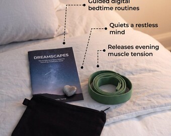 Dreamscapes Bedtime Stretch & Relaxation Kit |  Sleep Reset  Ritual and Self Care Guide