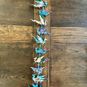 Dragon Paper Origami beaded ornament garland decor