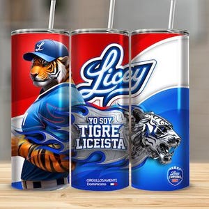 Tigres del Licey Tumbler Wrap: High-Resolution PNG (Digital Download)