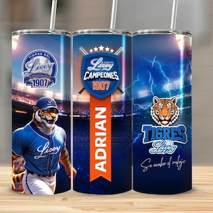 Tigres del Licey Tumbler Wrap: Baseball PNG (Digital Download)