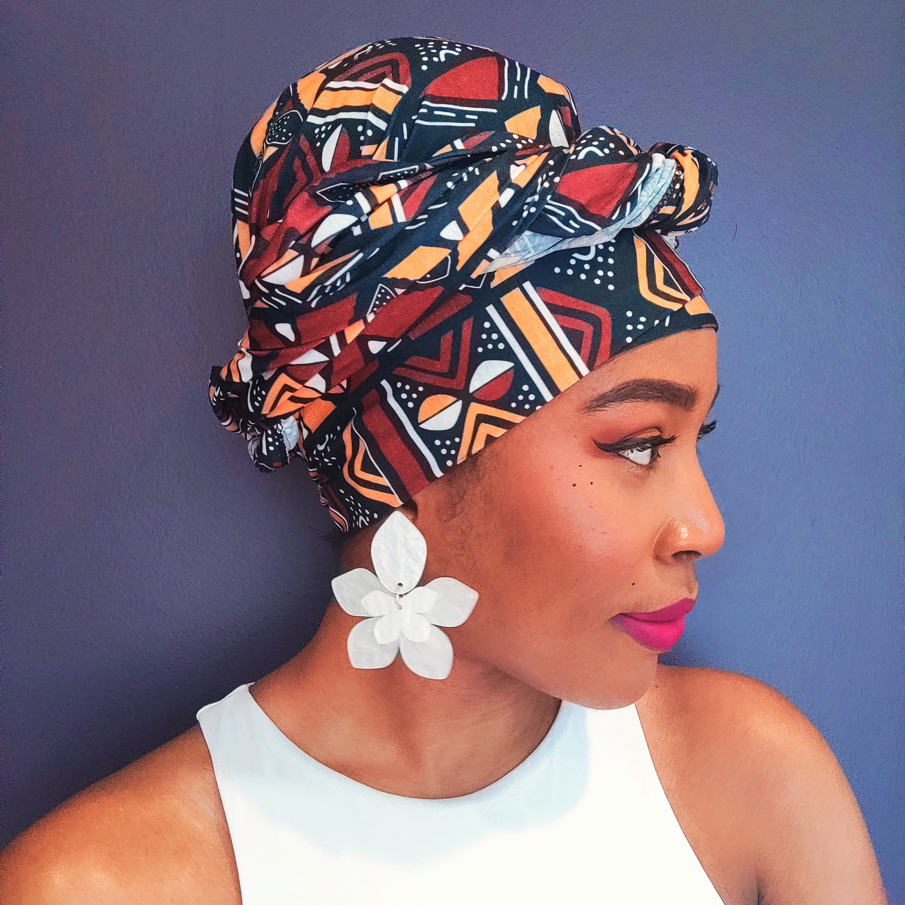 9 Pieces Women Head Wrap Scarf Turban Head Wrap Soft Long Head Scarves  African Turban Head Wrap for Women Girls
