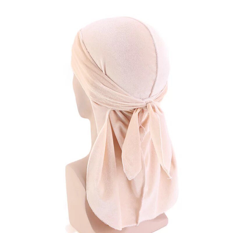 Durag Velvet Durag Long Tail Scarf Unisex Wave Cap -  Norway