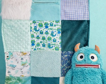 Sensory Lap kids blanket Sensory toys sensory Play Sensory textures fidget sensory Adults Dementia Alzheimers Adults worry monster
