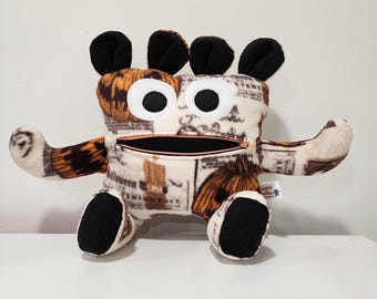 Chomper Buddy Worry Monster Worry Eater Autism coping grief trauma play therapy therapy doll Spooky pumpkins  Halloween Trick or Treat