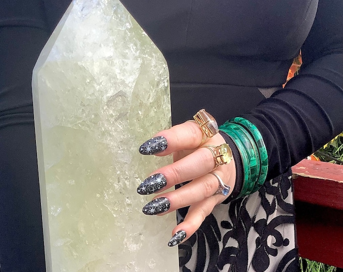 Large Citrine Crystal Generator: 17" Reiki Altar Tower with Rainbow Inclusions