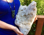 32 LB 4.5 oz Massive Clear Quartz Crystal Tons Of Crystal Points Gorgeous Display Cluster Feng Shui Centerpiece Free Shipping