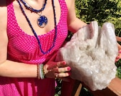 26 LB 8 oz Clear Quartz Crystal Cluster Huge Display Mined in Arkansas Display, Reiki, Meditation Feng Shui Fast Free Shipping